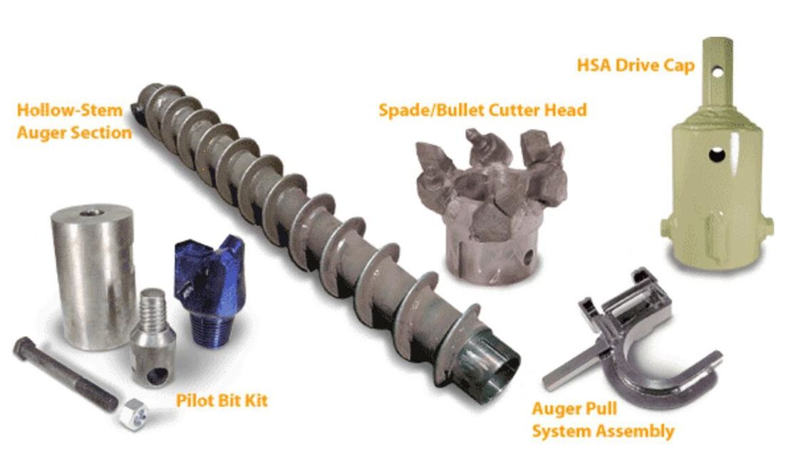 Hollow Stem Augers Systems Difficult soil Auger Drilling 2.25 inch with