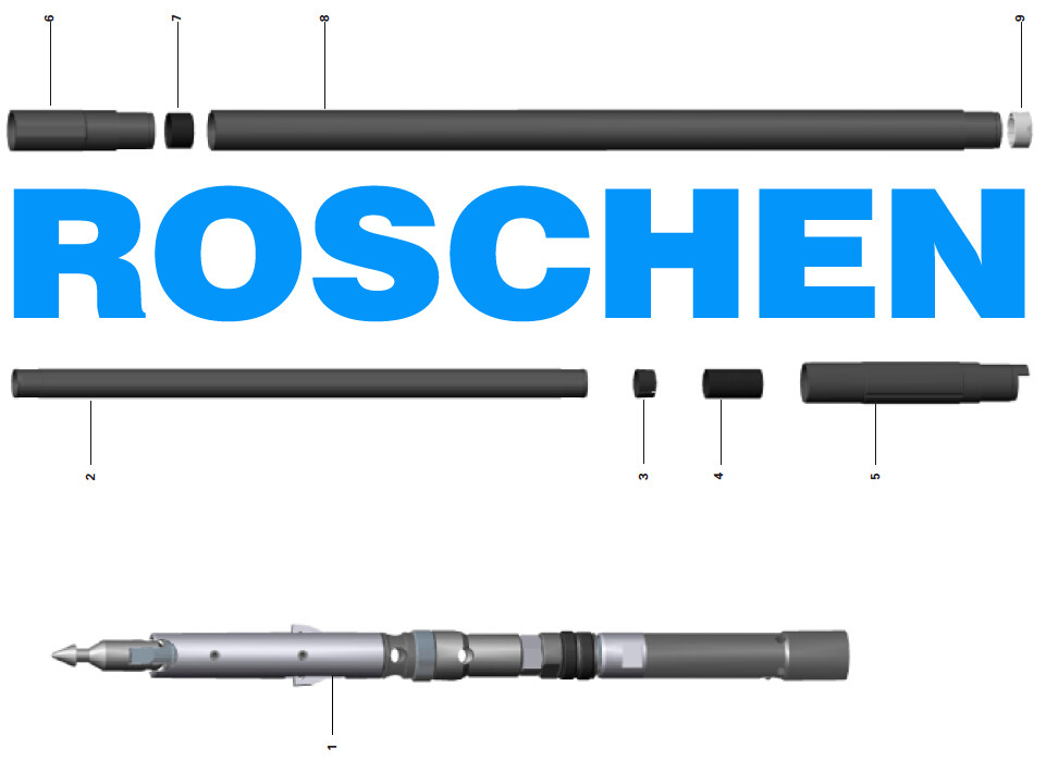 T6 Series Double Tube Core Barrel For Exploration Core Drilling , T6