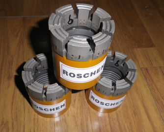 Impregnated Diamond Core Bits PQ For hardness &amp; soft Rock Formations / Mineral Exploration Core drilling Industrial