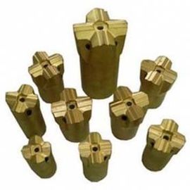 Black &amp; Gold Tapered Cross Bits Top Hammer Drilling 20mm - 65 mm