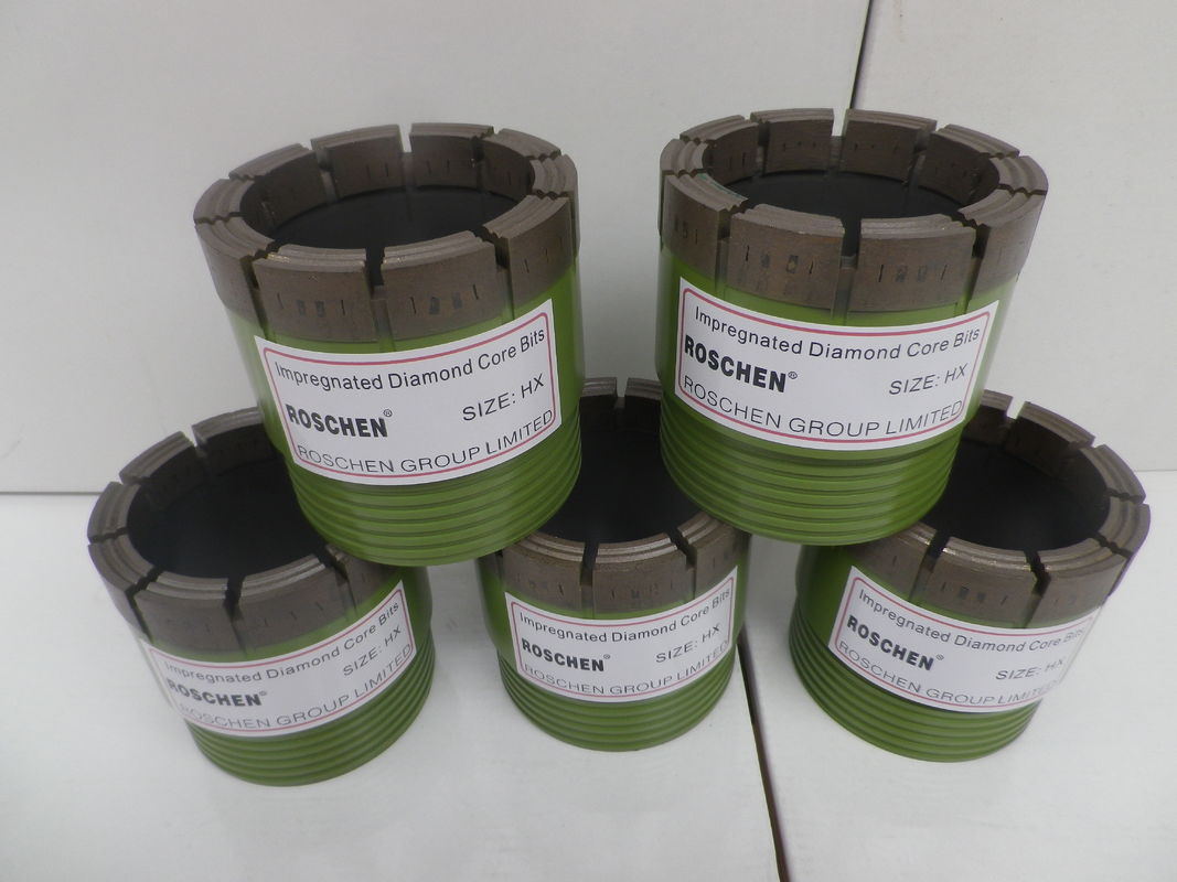 HX NX BX Diamond Core Drill Bits For Double Tube Core Barrel Exploration Core Drilling