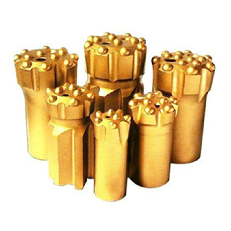Button Bits T38 76 Golden Color Drilling For Marble And Granite Stone