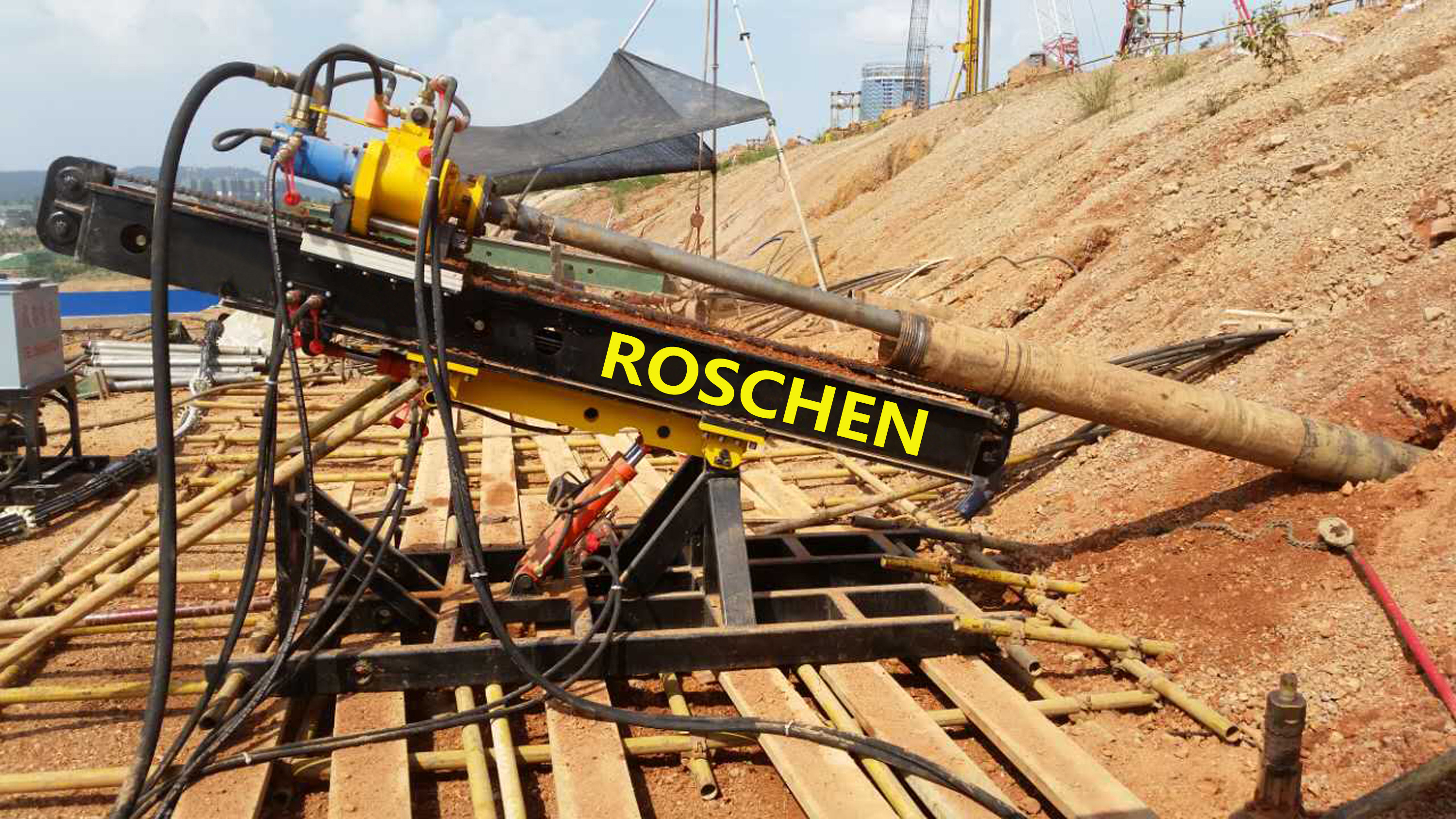 Mounted Anchor Drill Machine , Anchor Drilling Rigs Drilling Depth Of