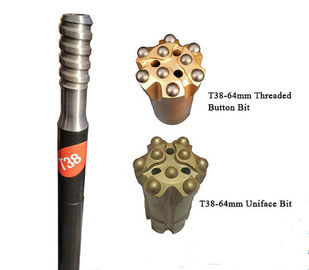 Forging Blast Hole Threaded Drill Rod with R32 / R38 / T38 / T45 / T51 Thread