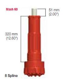 Halco DTH Bits Mach 60 Series Button Bits for Blast Hole Rock Drilling