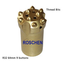 R32 Ballistic Button Drill Bit Rock Drilling Tool For Underground Mining Tunneling