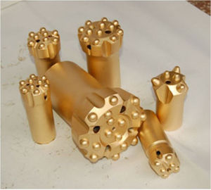 Button bits T38-76 golden color drilling for marble and granite stone