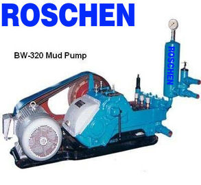 30kw Single Acting Triplex Plunger Stroke 110mm Drilling Rig Mud Pumps for mining