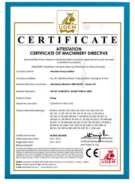 China ROSCHEN GROUP certification